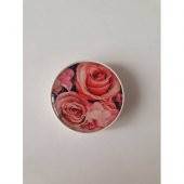 PEMBE GüL POP SOCKET Telefon Parmak Tutucu Popsocket - 1