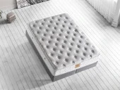 Dream Yatak 90x190 Tek Kişilik Çift Pedli Ekstra Lüks Yatak 34 cm Pamuklu Örme Kumaş - 5