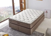 Organic Cotton Yatak 120x200 Tek Kişilik Doğal Pamuk Kumaşlı Ekstra Lüks Yumuşak Yatak 32 cm - 1