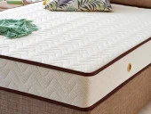 Exclusive Yatak 90x190 Tek Kişilik Visco Yatak Ekstra Lüks Yaysız Yatak 24 cm Pamuklu Keten Doğal Kumaş - 5