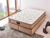 Niron Bamboo Yatak 150x200 Çift Kişilik Doğal Bambu Kumaş Tam Ortopedik Orta Sert Yaylı Yatak - 1