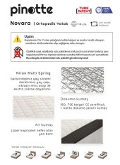 ÇİFT KİŞİLİK 150x200 cm ORTOPEDİK YATAK - 2