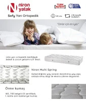 Tek Kişilik Lüks Yarı Ortopedik 90x200 cm Niron Sofy Yatak - 2