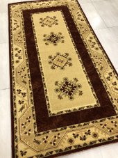 Saray Halı Klasik 1816 Krem 100x200 Kiremit Yolluk 2 Metre ! - 2