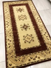 Saray Halı Klasik 1816 Krem 100x200 Kiremit Yolluk 2 Metre ! - 4