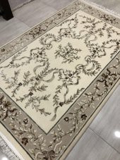 Saray Halı İpeksi 11314 RK 150x230 Krem 100 YÜN 4 M2 Halı ! - 3