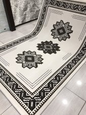 Saray Halı Sembol 11712 A 150x230 Krem Kahve 4 M2 Halı ! - 7