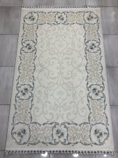 Tiffany Halı Sentez T 7001 A 150x230 Beyaz Turkuaz 4 M2 Halı ! - 1