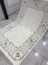 Tiffany Halı Sentez T 7001 A 150x230 Beyaz Turkuaz 4 M2 Halı ! - 7