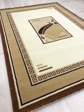 Saray Halı Vizyon 8042 Krem 125x180 Krem ve Kiremit Rengi Halı ! - 2