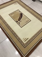 Saray Halı Vizyon 8042 Krem 125x180 Krem ve Kiremit Rengi Halı ! - 5
