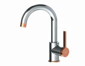 Gpd Gildo MTL165-K-R Tek Gövde Lavabo Bataryası Krom - Rose Gold - 1