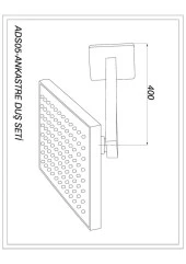 GPD Ankastre Duş Başlığı ADS05 - 2