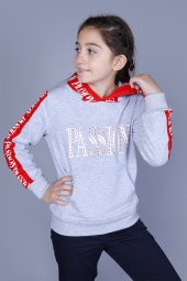 Toontoy Kız Çocuk Passion Baskılı Sweatshirt - 5