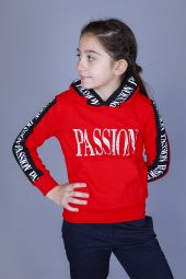 Toontoy Kız Çocuk Passion Baskılı Sweatshirt - 6