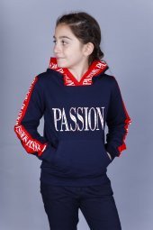 Toontoy Kız Çocuk Passion Baskılı Sweatshirt - 7