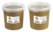 AdresS Fındık - Parçacıklı Şekersiz Yer Fıstığı Ezmesi 1 Kg + Parçacıklı Şekersiz Fındık Ezmesi 1 Kg - 1
