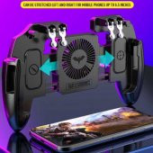 PUBG ve Mobil Oyun Konsolu 4 Tetikli ve Fanlı(Şarjlı Fan)  - M11 - 3