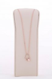 Soobepark El Figürlü Zirkon Kolye Rose Gold Renk - 3