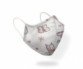 Çocuk Balon lu 4Katlı Telli Yıkanabilir Bez Çocuk Maske (0-4yaş) thumbnail 1
