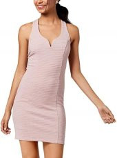 Trixxi Genç Kadın Nervürlü Askılı Bodycon Elbise - 1