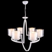 Sedef Avize 8725-6 Beyaz Patina Kollu Salon Avizesi - 1