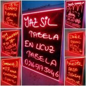 KAMPANYA !!!-YAZ SİL NEON LED TABELA 30X40cm 1 KALEM - 4