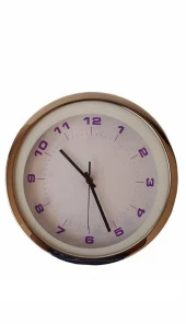 Eclips Kırmızı Led Işıklı 30 cm Duvar Saati Metal Çerçeveli CL30KR - 2