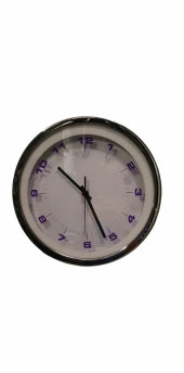 Eclips Kırmızı Led Işıklı 30 cm Duvar Saati Metal Çerçeveli CL30KR - 5