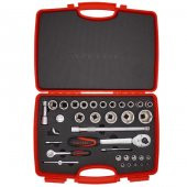 İzeltaş 1/4-1/2 Kombine Altı Köşe Lokma Anahtar Takımı 35 parça - 1