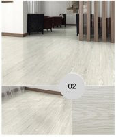 Renkli Duvarlar NWYP02 Açık Gri Budaklı Yapışkanlı Ahşap PVC Yer Döşeme Parkesi thumbnail 3