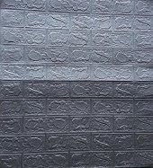 Renkli Duvarlar Gümüş Gri 3D Kendinden Yapışkanlı Duvar Kağıdı Duvar Paneli - 8