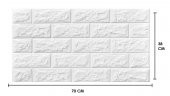 Renkli Duvarlar Kendinden Yapışkanlı Duvar Kaplama Kağıdı Paneli 70x38 cm 0,26 m2 - 1