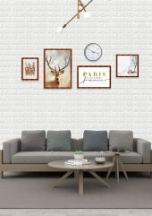 Renkli Duvarlar Kendinden Yapışkanlı Duvar Kaplama Kağıdı Paneli 70x38 cm 0,26 m2 - 9