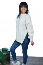 Bisiklet Yaka Yırtmaçlı Bayan Kazak - 3