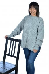 Bisiklet Yaka Yırtmaçlı Bayan Kazak - 6