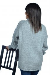 Bisiklet Yaka Yırtmaçlı Bayan Kazak - 8