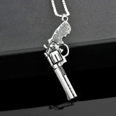 Smith Wesson 6 Patlar Silah Kolye - CAZ0264 - 1