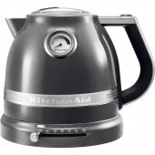 KitchenAid Artisan 5KEK1522EMS Medallion Silver 1,5 Litre Kettle - 1