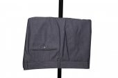 Slim Fit Pamuklu Gri Takım Elbise - 5