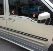 Ford Connect Krom Cam Çıtası 2 Parça 2009-2015 Paslanmaz Çelik - 2