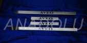 Chevrolet Aveo HB Krom Kapı Eşiği 4 Parça Paslanmaz Çelik - 1