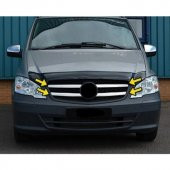 Mercedes Vito W639 Krom Ön Panjur 4 Parça 2010-2015 - 1