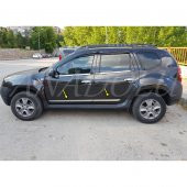 Dacia Duster Krom Yan Kapı Çıtası 4 Parça Paslanmaz Çelik 2010-2017 thumbnail 1
