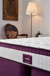 Niron Violet 90x200 Tek Kişilik Gizli Pedli Yatak Full Ortopedik Yaylı Yatak - 4