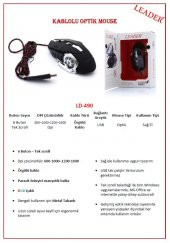 Leader LD-490 Kablolu Optik Oyun Mouse - 3
