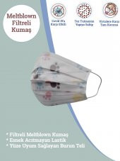 ION Mask Meltblown Çocuk Desenli Full Ultrasonik 3Kat Maske 100Ad - 8
