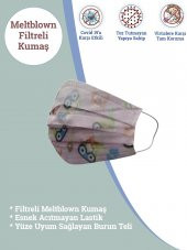 ION Mask Meltblown Çocuk Desenli Full Ultrasonik 3Kat Maske 100Ad - 10