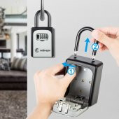 Mühlen Safe Key 4 Şifreli Çelik Kasa Anahtar Kasası Kutusu Anahtarlık - 7