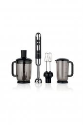 A447-10 KORKMAZ MİA MEGA BLENDER SET SİYAH - 1